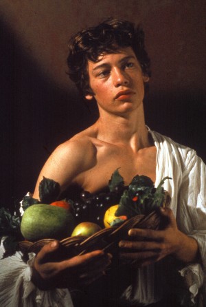 Man with fruits